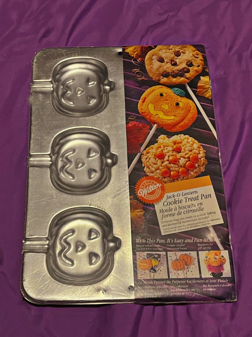Vintage 1998 Wilton Jack-O-Lantern Cookie Treat Pan